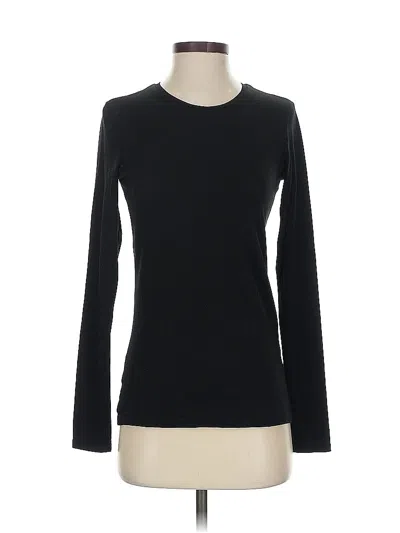 Pre-owned Banana Republic Long Sleeve T-shirt In Black