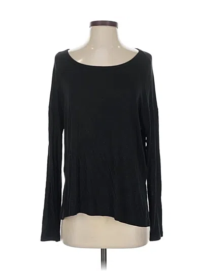 Pre-owned Banana Republic Long Sleeve T-shirt In Black