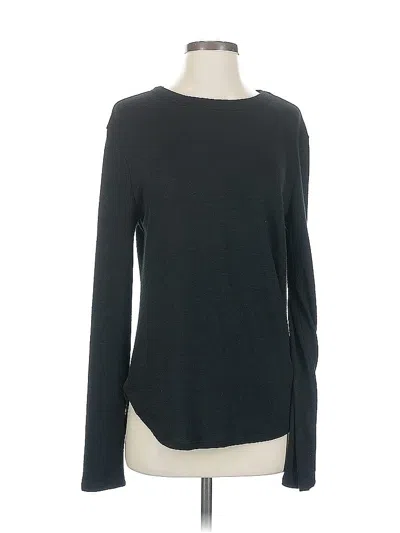 Pre-owned Banana Republic Long Sleeve T-shirt In Black
