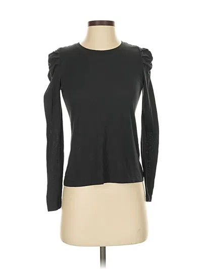 Pre-owned Banana Republic Long Sleeve T-shirt In Black