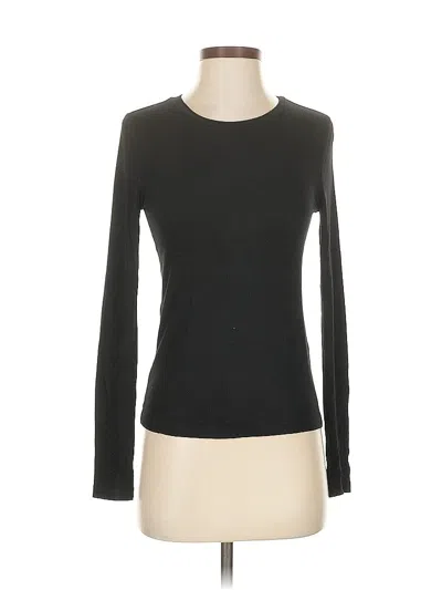 Pre-owned Banana Republic Long Sleeve T-shirt In Black
