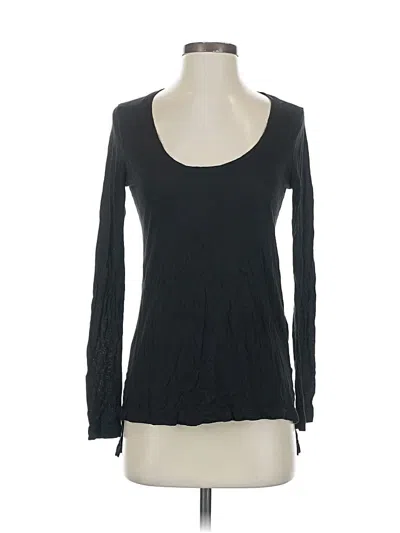 Pre-owned Banana Republic Long Sleeve T-shirt In Black
