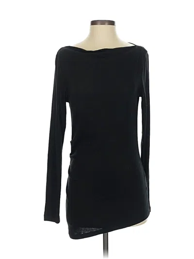 Pre-owned Banana Republic Long Sleeve T-shirt In Black