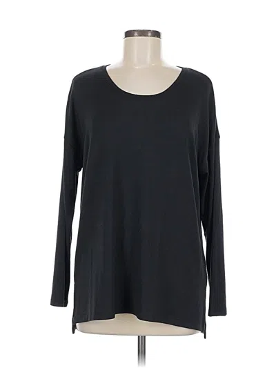 Pre-owned Banana Republic Long Sleeve T-shirt In Black