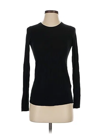 Pre-owned Banana Republic Long Sleeve T-shirt In Black