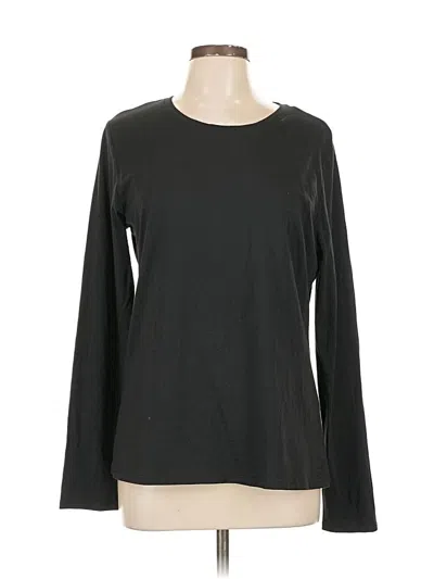 Pre-owned Banana Republic Long Sleeve T-shirt In Black