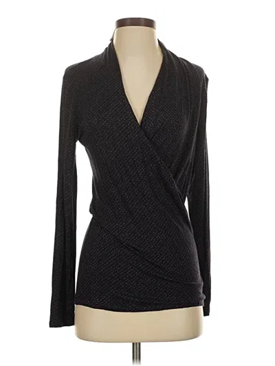 Banana Republic Long Sleeve T-shirt In Black