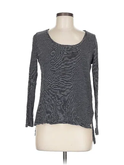 Pre-owned Banana Republic Long Sleeve T-shirt In Blue