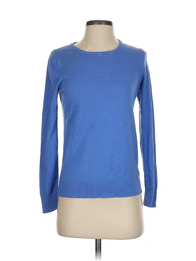 Pre-owned Banana Republic Long Sleeve T-shirt In Blue
