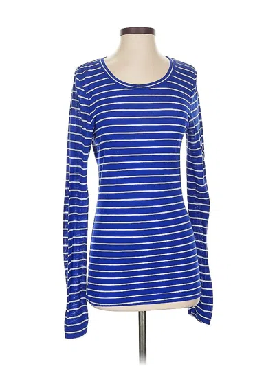 Pre-owned Banana Republic Long Sleeve T-shirt In Blue