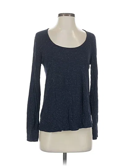 Pre-owned Banana Republic Long Sleeve T-shirt In Blue