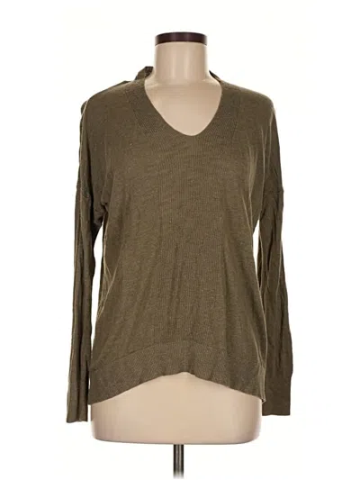 Pre-owned Banana Republic Long Sleeve T-shirt In Brown
