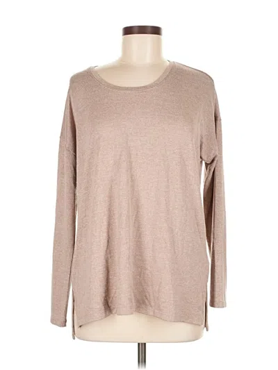 Pre-owned Banana Republic Long Sleeve T-shirt In Brown