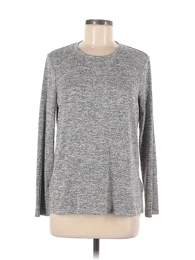 Pre-owned Banana Republic Long Sleeve T-shirt In Gray
