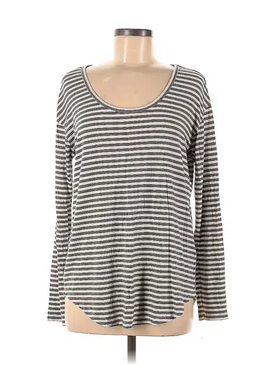 Pre-owned Banana Republic Long Sleeve T-shirt In Gray