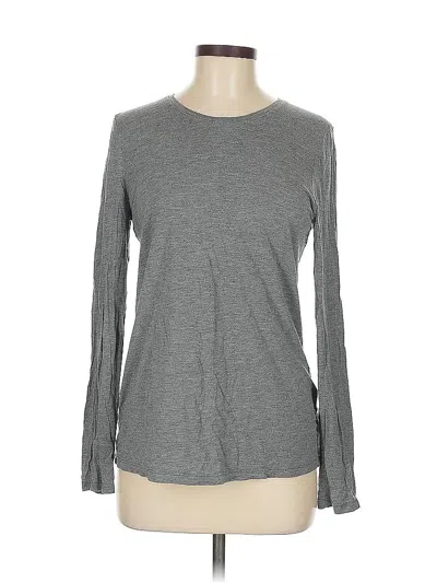 Pre-owned Banana Republic Long Sleeve T-shirt In Gray