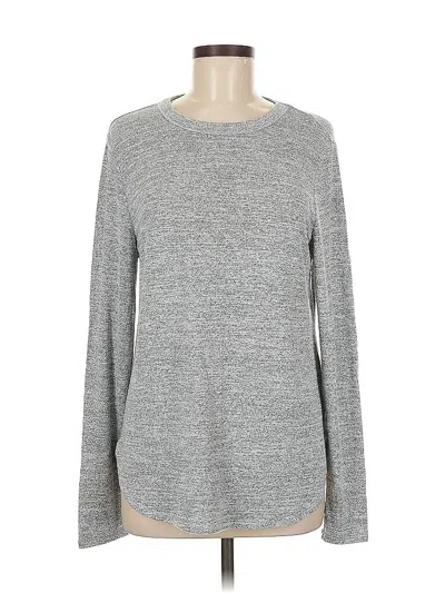 Pre-owned Banana Republic Long Sleeve T-shirt In Gray