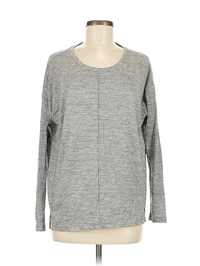 Pre-owned Banana Republic Long Sleeve T-shirt In Gray
