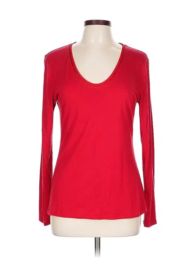 Pre-owned Banana Republic Long Sleeve T-shirt In Red