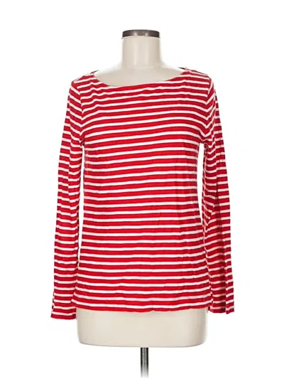 Pre-owned Banana Republic Long Sleeve T-shirt In Red