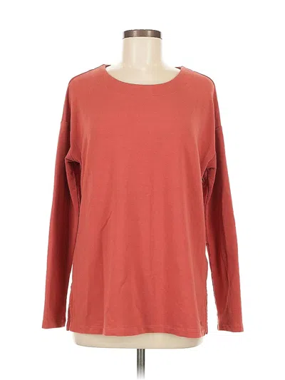 Pre-owned Banana Republic Long Sleeve T-shirt In Red