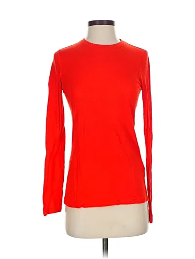 Pre-owned Banana Republic Long Sleeve T-shirt In Red