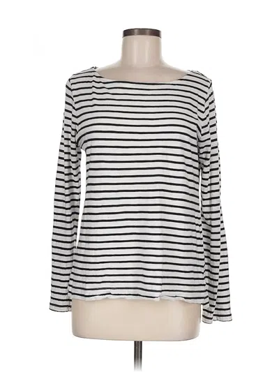 Pre-owned Banana Republic Long Sleeve T-shirt In Silver