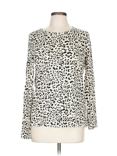 Pre-owned Banana Republic Long Sleeve T-shirt In White