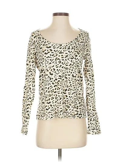 Pre-owned Banana Republic Long Sleeve T-shirt In White