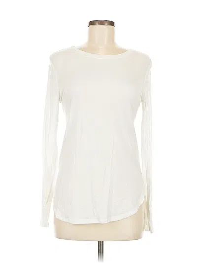 Pre-owned Banana Republic Long Sleeve T-shirt In White