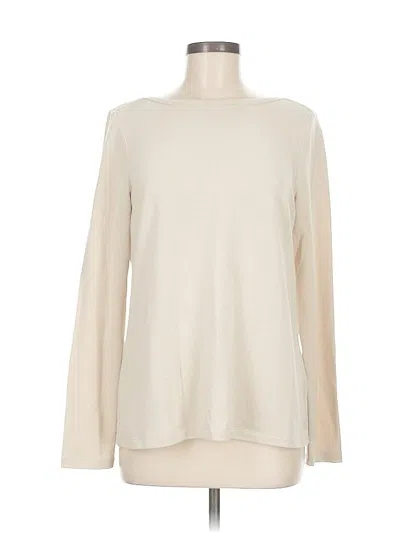 Pre-owned Banana Republic Long Sleeve T-shirt In White