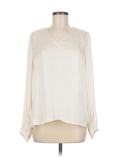 Pre-owned Banana Republic Long Sleeve T-shirt In White