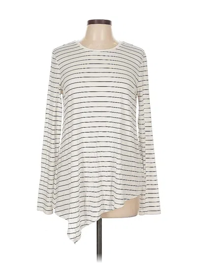 Pre-owned Banana Republic Long Sleeve T-shirt In White