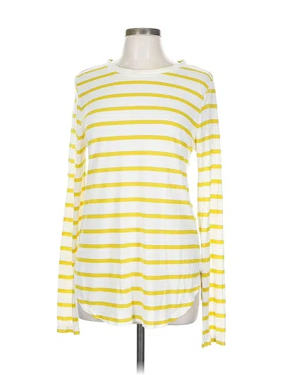 Pre-owned Banana Republic Long Sleeve T-shirt In Yellow