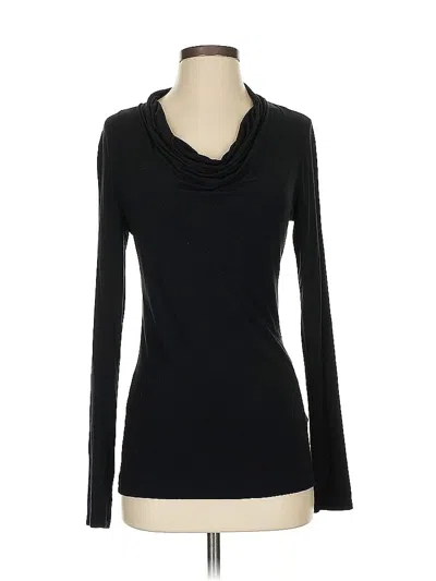 Pre-owned Banana Republic Long Sleeve Top Black Cowl Neck Tops