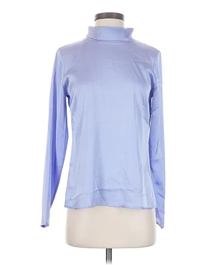Banana Republic Long Sleeve Top Blue Turtleneck Tops