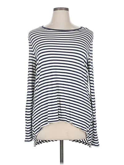 Pre-owned Banana Republic Long Sleeve T-shirt In Blue
