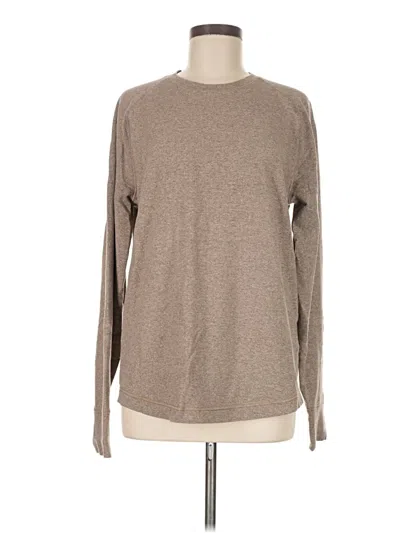 Pre-owned Banana Republic Long Sleeve T-shirt In Tan