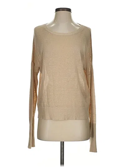 Pre-owned Banana Republic Long Sleeve T-shirt In Tan