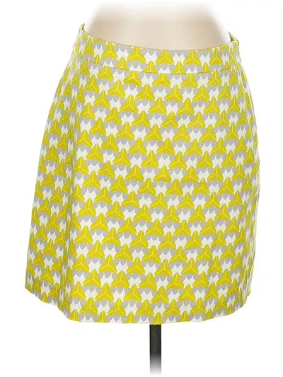 Pre-owned Banana Republic Milly Collection Casual Skirt In Yellow