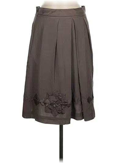Pre-owned Banana Republic Monogram Formal Skirt In Brown