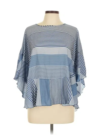 Pre-owned Banana Republic Poncho In Blue