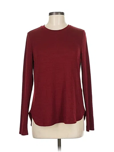 Pre-owned Banana Republic Pullover Sweater In Burgundy