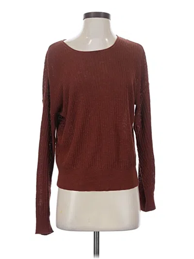 Pre-owned Banana Republic Pullover Sweater In Burgundy