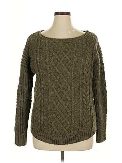 Pre-owned Banana Republic Pullover Sweater In Green