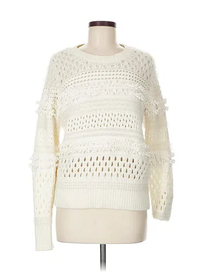 Pre-owned Banana Republic Pullover Sweater In White