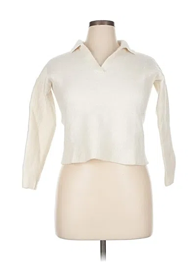 Pre-owned Banana Republic Pullover Sweater In White