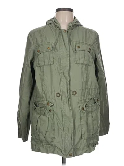 Pre-owned Banana Republic Raincoat In Green