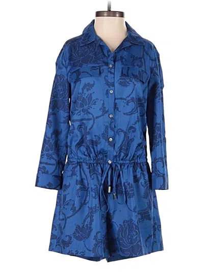 Pre-owned Banana Republic Romper In Blue