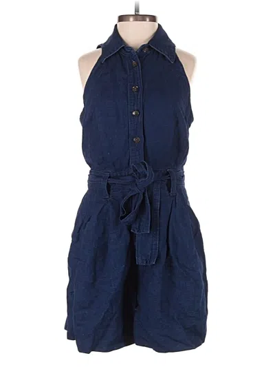 Pre-owned Banana Republic Romper In Blue